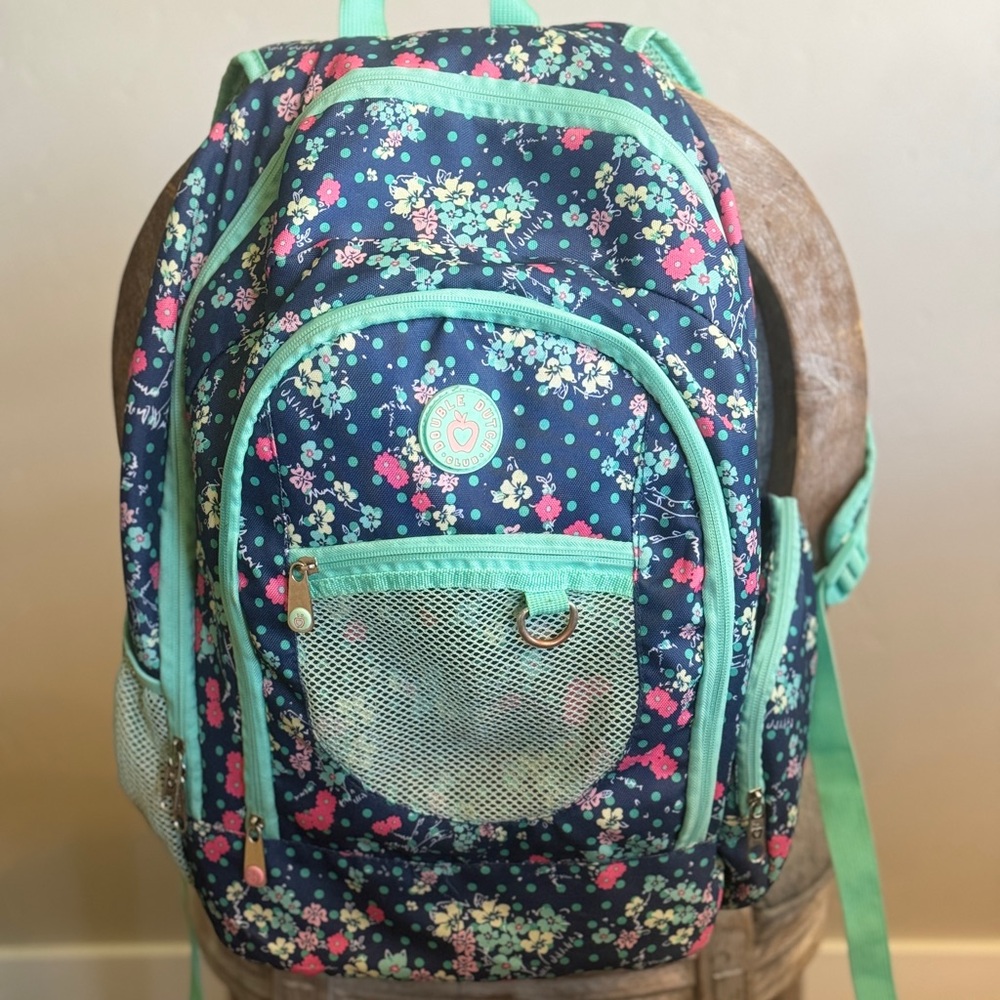 Floral school backpack